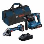 Bosch Professional 18V System Combo Kit: Winkelschleifer GWS 18V-7 + GBH 18V-22