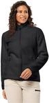 Jack Wolfskin Damen High Curl Jacket W Fleece Jacke, Schwarz, M EU