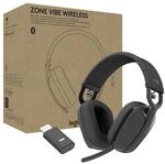 Logitech Zone Vibe Wireless Bluetooth Headset mit Mikrofon mit
