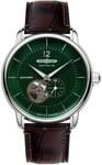 Zeppelin Automatikuhr Serie LZ 120 Bodensee mit Kroko Look Lederband 8166-4