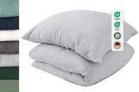 jilda-tex Bio-Bettw&auml;sche Musselin Medina 100% Bio-Baumwolle Knitterlook B&uuml;gelfrei