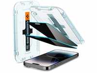 Spigen Glas.tR EZ Fit Sichtschutz Schutzfolie kompatibel mit iPhone 14 Pro, 2...