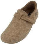 HAFLINGER Everest Focus Filzpantoffel mit verstellbarem Riemen Torf, Gr. 42
