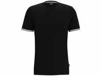 BOSS Herren Thompson 04 T-Shirt aus Baumwoll-Jersey mit Signature-Streifen an...