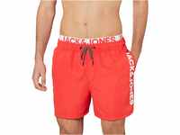 JACK & JONES Aruba Swim Shorts Herren Badehose, Farbe:Flame Scarlet, Größe:XXL