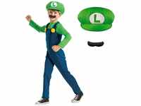Disguise Offizielles Luigi Kostüm Kinder Super Mario Und Luigi Kostüm Kinder