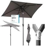 Sekey Aluminum Sonnenschirm mit Kurbel und Knicker, 210 &times; 140 cm Sonnenschirm