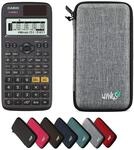 Casio fx-87DE X ClassWiz inkl. WYNGS Schutztasche Hellgrau - Wissenschaftlicher