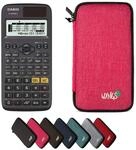 Casio fx-87DE X ClassWiz inkl. WYNGS Schutztasche Pink - Wissenschaftlicher