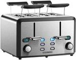 XXL Toaster 4 Toastschlitze | Toastautomat | 1600 Watt | 6-Stufen Br&auml;uneregler | 2x