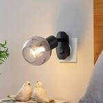 Lindby Wandleuchte, Wandlampe Innen Lioma (Modern) in Schwarz aus Metall (1 flammig