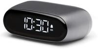 Lexon Minu Mini-Wecker, kompakt, mit VA-LCD-Display, Touchscreen-Bedienung,