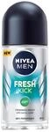 NIVEA MEN Deo Roll-on Fresh Kick Protects Against Perspiration Dermatologically