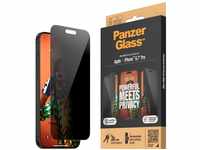 PanzerGlass - Privacy Screen Protector iPhone 15 Pro Max - Ultra-Wide Fit w.