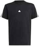 adidas Unisex Kinder T-Shirt (Short Sleeve) U Fi 3S T, Black/White, HR6308, 128