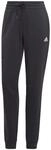 adidas Damen Essentials Linear French Terry Cuffed Pants, Black / White, M