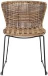 WOOOD Wings Korbsessel 2er Set Naturel - Korbstuhl aus Kunststoff Poly Rattan