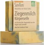 Savion Ziegenmilch K&ouml;rperseife, Palm&ouml;lfrei, Plastikfrei, Tierversuchsfrei, 80g