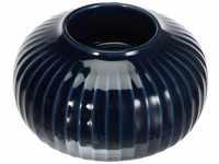 Kähler Teelichthalter runden Ø10 cm Hammershøi dänisches Design Handarbeit, blau