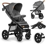 LIONELO Annet Tour Kinderwagen bis 22 kg, verstellbarer Griff, zusammenklappbar,