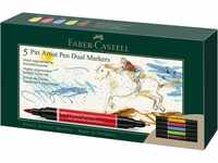 Faber-Castell 162005 - Pitt Artist Pen Dual Marker Tuschestift, mit zwei...