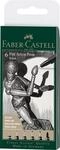 Faber-Castell 167154 - Tuschestift Pitt Artist Pen, Farbe 199, schwarz, XXS, XS, S,