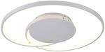 Lucande LED Deckenleuchte Enesa dimmbar mit Leselampe (Modern) in Alu aus Metall (1