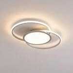 Lucande LED Deckenleuchte Senne dimmbar mit Leselampe (Modern) in Alu aus...