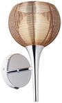 Brilliant Lampe Relax Wandleuchte Schalter bronze/chrom | 1x QT14, G9, 33W, geeignet