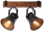Brilliant Lampe Plow Spotbalken 2flg schwarz stahl | 2x A60, E27, 10W, g.f.