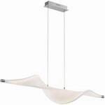 Lucande LED Pendelleuchte Edano dimmbar (Modern) in Wei&szlig; aus Textil (1...