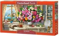 Summer Flowers and Cup of Tea,Puzzle4000