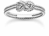 THOMAS SABO Damen Ring Seil mit Knoten Silber 925 Sterlingsilber TR2399-001-21