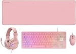 MARSGAMING MCP-RGB3, Gaming-Set: RGB-Tastatur + RGB-Maus 3200 DPI + Over-Ear-Headset