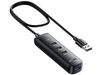 UGREEN USB Hub 3.0 USB Verteiler 4 Ports mit 1m Verlängerungskabel, Stromanschluss