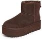 UGG Damen Klassische Mini-plattform Mode-Stiefel, Gebranntes Zedernholz, 41 EU