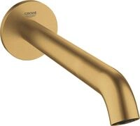 GROHE Essence, Wanneneinlauf Wandmontage, 22cm Ausladung, Gold | Wanneneinlauf...