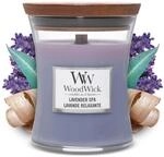 WoodWick Mittelgro&szlig;e Duftkerze im Sanduhrglas mit knisterndem Docht | Lavender Spa 