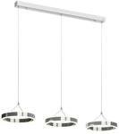 Lucande LED Lyani dimmbar (Modern) in Chrom aus Metall (3 flammig,) Wohnzimmerleuchte