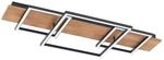 Lucande LED Deckenlampe Chariska dimmbar mit Leselampe (Modern) aus Holz (3 flammig,)
