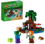 LEGO Minecraft Das Sumpfabenteuer Set, Spielzeug mit Figuren mit Alex- und
