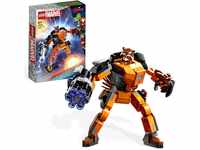 LEGO Marvel Rocket Mech, Spielzeug-Action-Figur des Waschbär Avengers aus Guardians