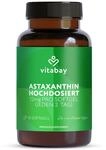 Vitabay Astaxanthin 12 mg hochdosiert &ndash; 90 vegane Softgel-Kapseln &ndash; laborgepr&uuml;ft