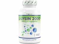 L-Lysin 2000-365 Tabletten - 1000 mg pro EINER Tablette - Aus pflanzlicher