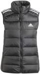 adidas Damen Essentials 3-Stripes Light Down Vest, Black, S