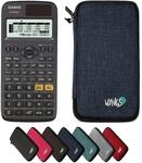 Casio fx-87DE X ClassWiz inkl. WYNGS Schutztasche Blau - Wissenschaftlicher