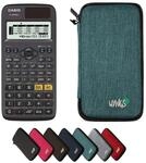 Casio fx-87DE X ClassWiz inkl. WYNGS Schutztasche T&uuml;rkis - Wissenschaftlicher
