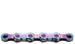 Fahrrad Kette, KMC Fahrradkette, X12 Aurora Blue, 1/2" x 11/128", 126 Glieder,