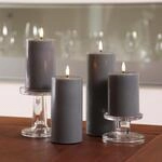 MARELIDA LED Kerzen Deluxe Homeart 4er Set LED Echtwachskerzen mit Fernbedienung und