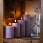 MARELIDA LED Kerzen Deluxe Homeart 4er Set LED Echtwachskerzen mit Fernbedienung und